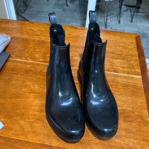 Sam Edelman Black Ankle Rain boots